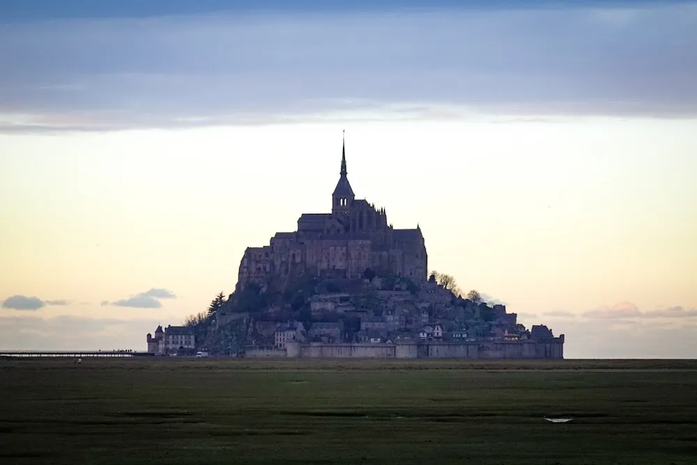 Mont Saint -Michel Viewpoint with Sheep