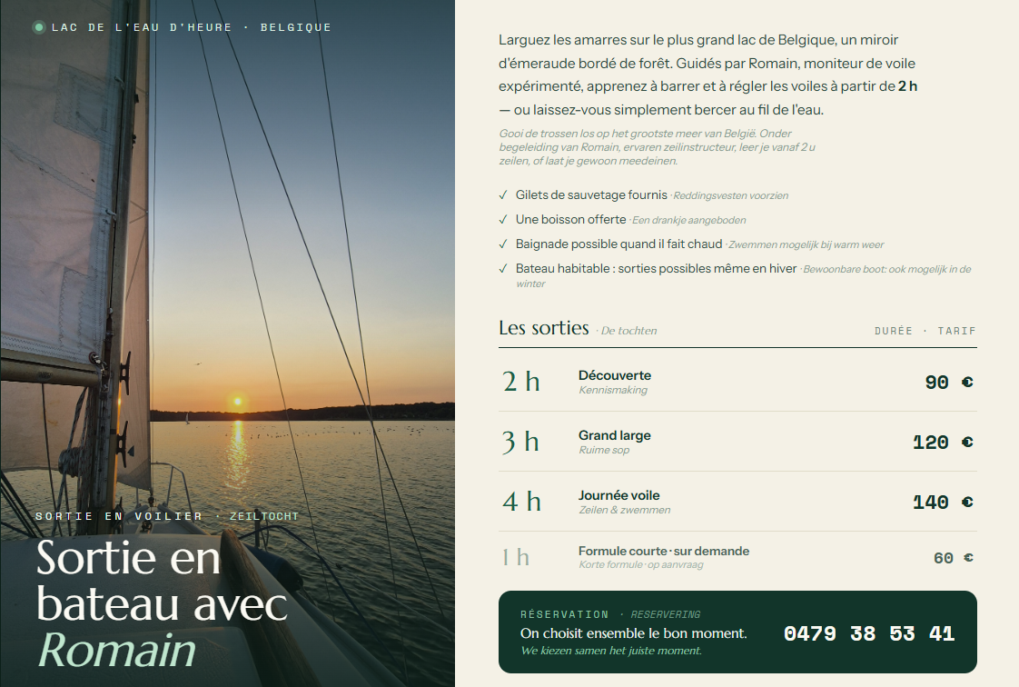 Sortie en voilier